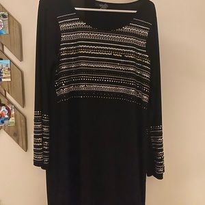 Black with studs formal dress